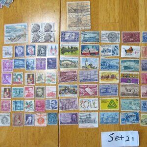 COPY - Lot Of 100 Assorted U.S. Stamps mostly from 1950 through 1981